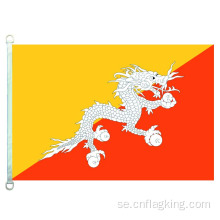 90 * 150 CM Bhutans nationella flagga 100% polyster Bhutan banner